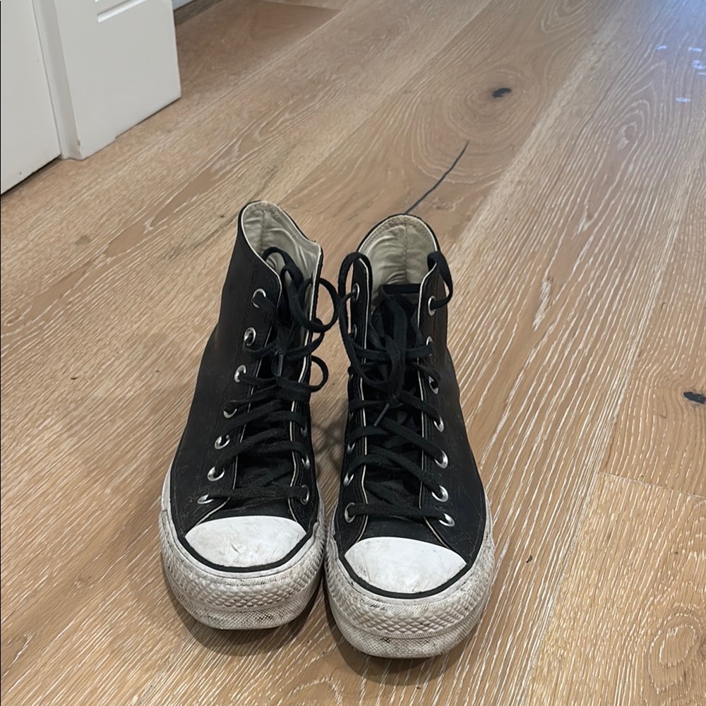 Black High-Top Sneakers